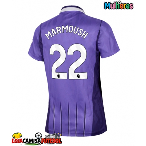Camisa de Futebol Tottenham Hotspur Omar Marmoush #22 Equipamento Alternativo Mulheres 2026-27 Manga Curta